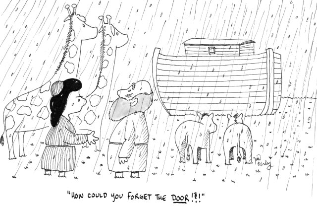 "How could you forget the DOOR!?!"